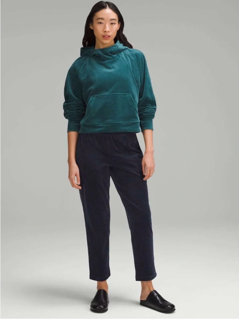 Lululemon Scuba Oversized Hoodie *Velvet Cord Storm Teal